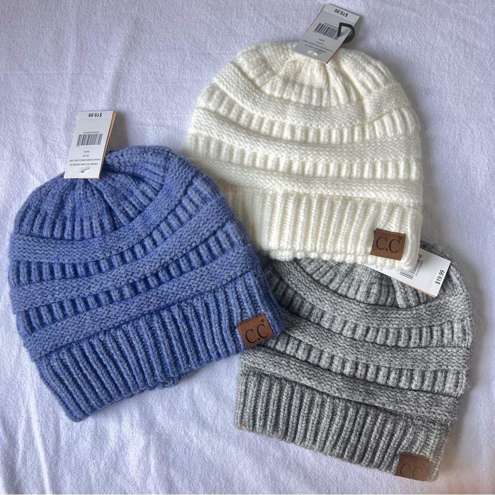 C.C Knit beanie winter hat BUNDLE AND SAVE